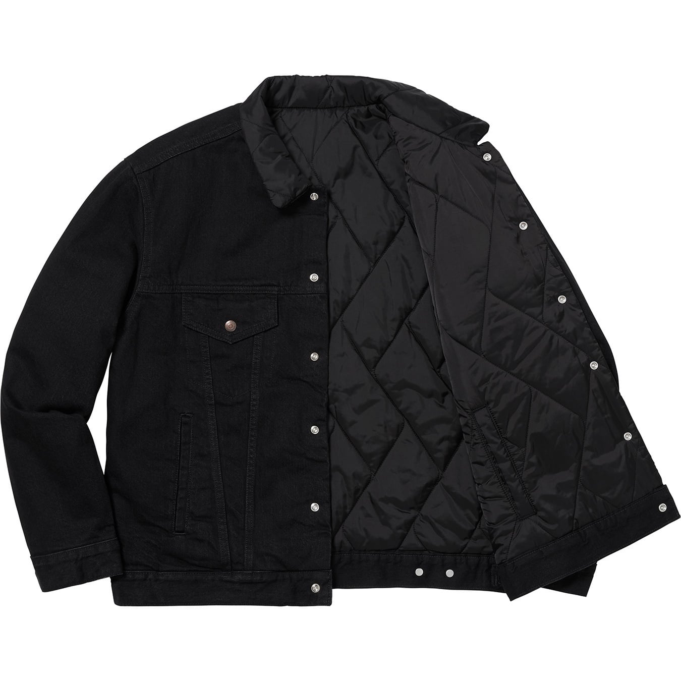 Supreme®/Levi's® Quilted Reversible Trucker Jacket view 4